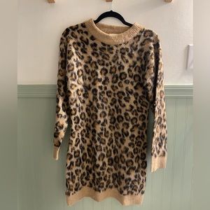 Francesca’s Collection: Harper Heritage - Leopard Print Sweater Dress